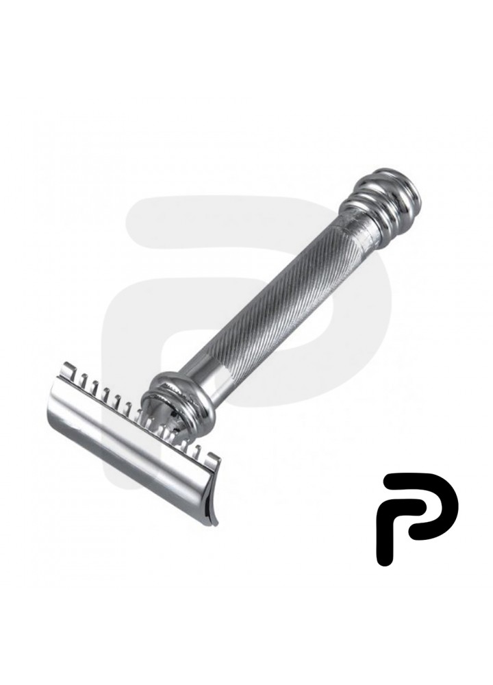 Barber Pole Open Comb Safety Razor Fat Handle